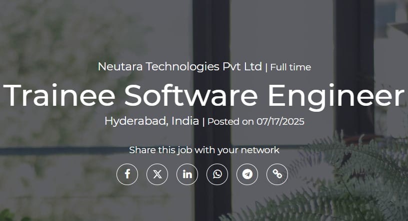 Neutara Java Full Stack Developer Hiring 2025